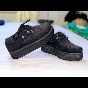 Black Suede Viva Mondo Creepers
